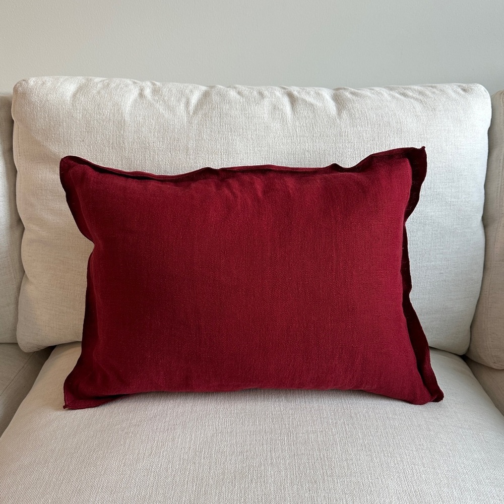 Pottery Barn Red Accent Pillow